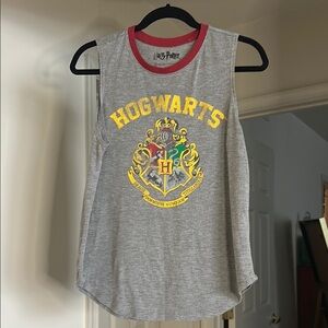 Warner Bros. Hogwarts Crest Kids Tank Top - Gray and Red